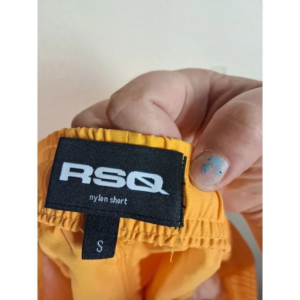 NWT RSQ Nylon Shorts Casual Summer Men's Size Small Yellow Gold